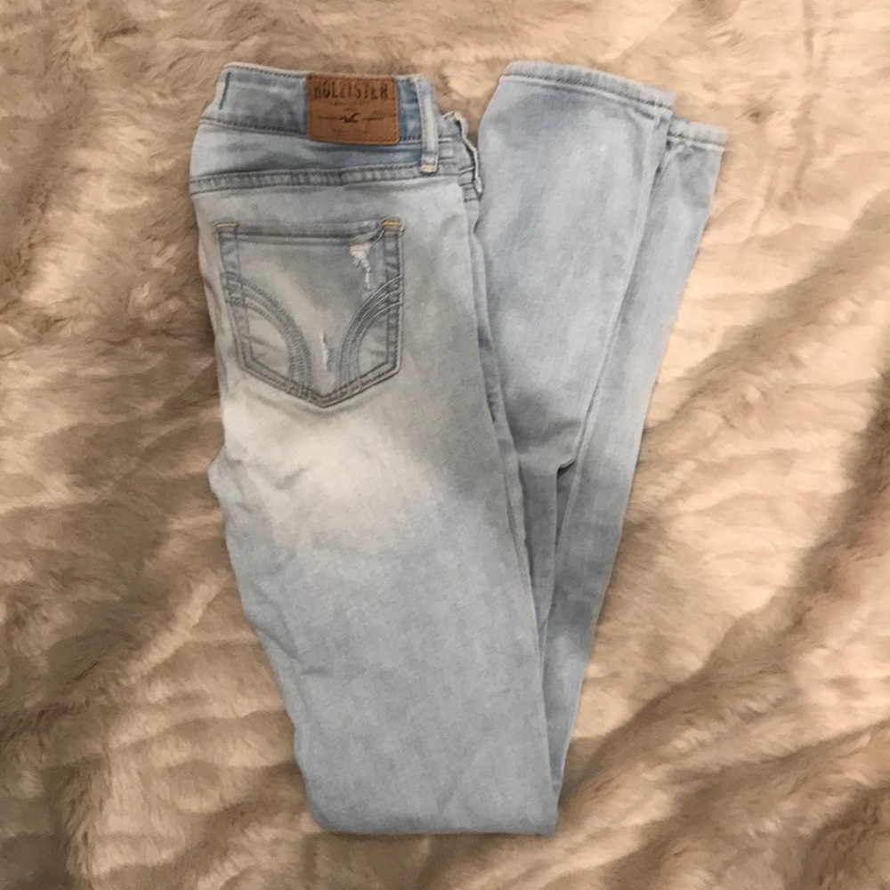 Hollister Light Wash Ripped Jeans